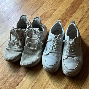 2 pairs of sneakers